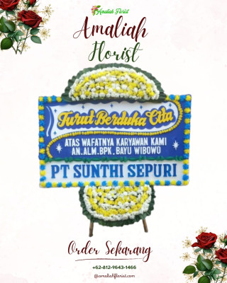 Papan Bunga Duka di Widasari