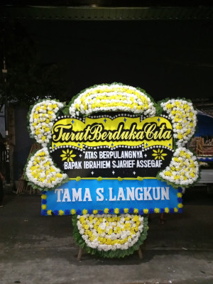 Papan Bunga Duka di Widasari